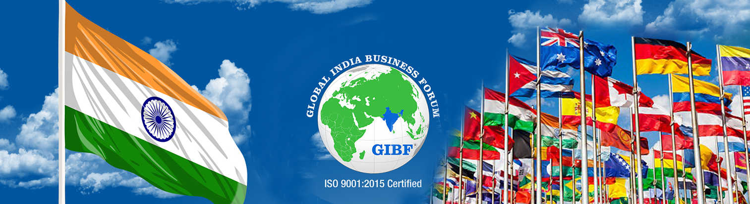 india flag , all country flags and gibf logo 