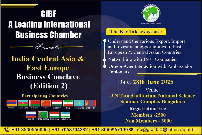 Upcoming Events 2025 - India-Central Asia and East Europe Business Conclave (Edition 2)