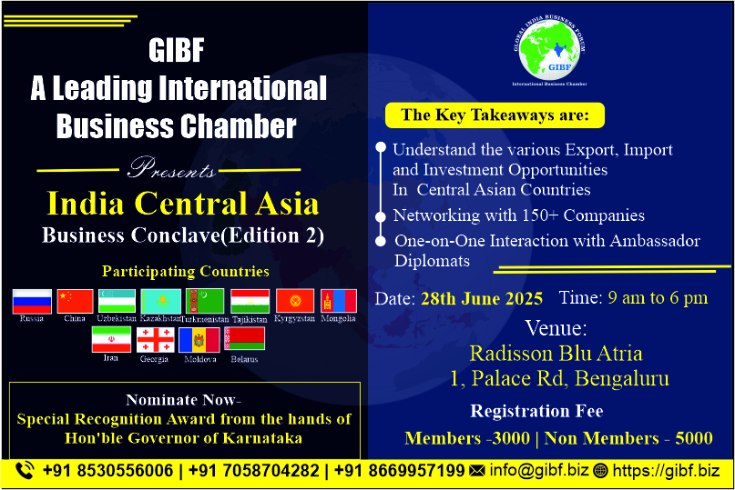 Upcoming Events 2025 - India-Central Asia  Business Conclave (Edition 2)