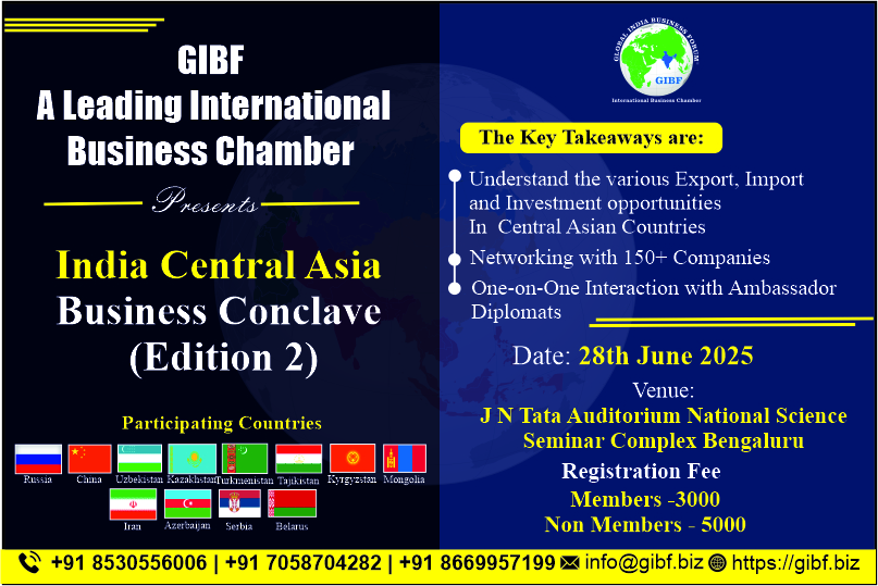 Upcoming Events 2025 - India-Central Asia Business Conclave (Edition 2)