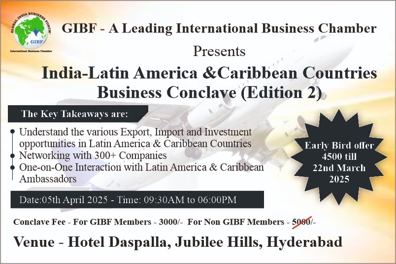 Upcoming Events 2025 - India-Latin America and Caribbean Countries Business Conclave (Edition 2)