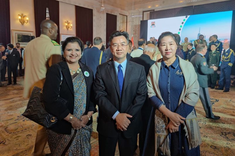 Global India Business Forum representatives at Kenya National Day event 2024