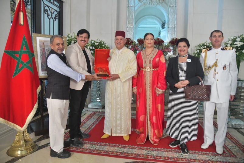 GIBF special invitees at the Throne Day celebration by Morocco Embassy