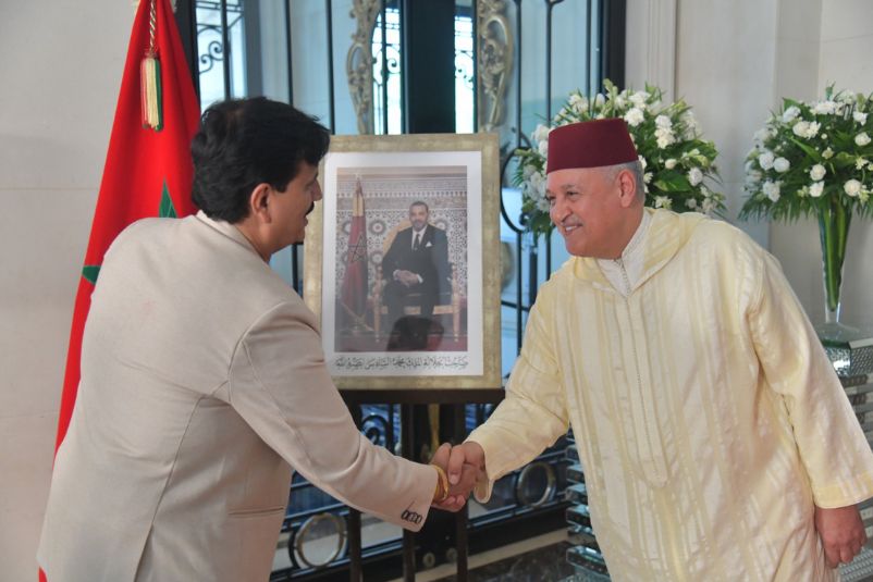 GIBF team at the Throne Day celebration hosted by the Morocco Embassy in New Delhi