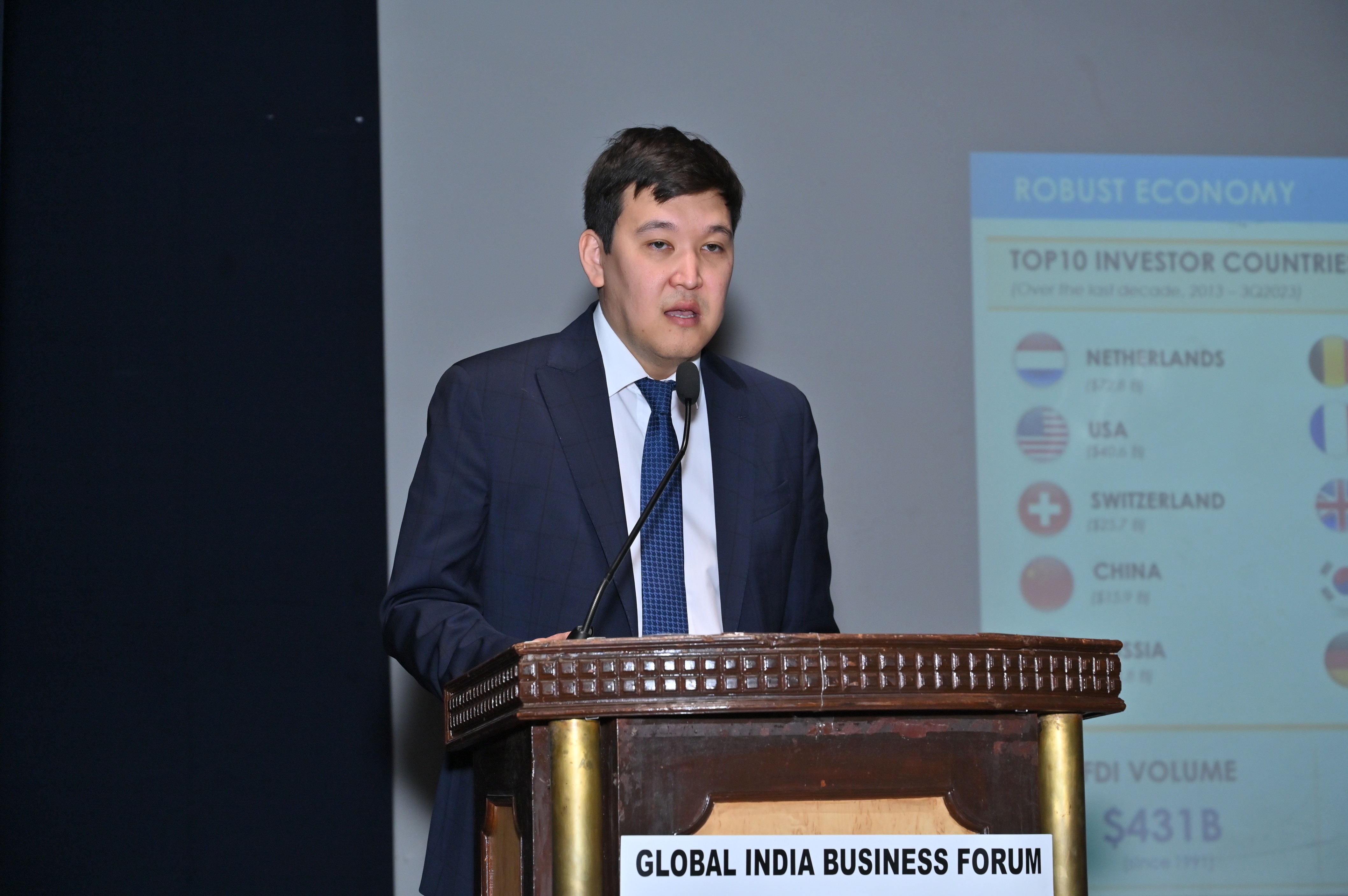 GIBF Past Event - 2024 - India-Central Asia Business Conclave - Mr.  Aitmagambetov Epmek Yermek, Second Secretary of the Republic of Kazakhstan to the Republic of India, Speech