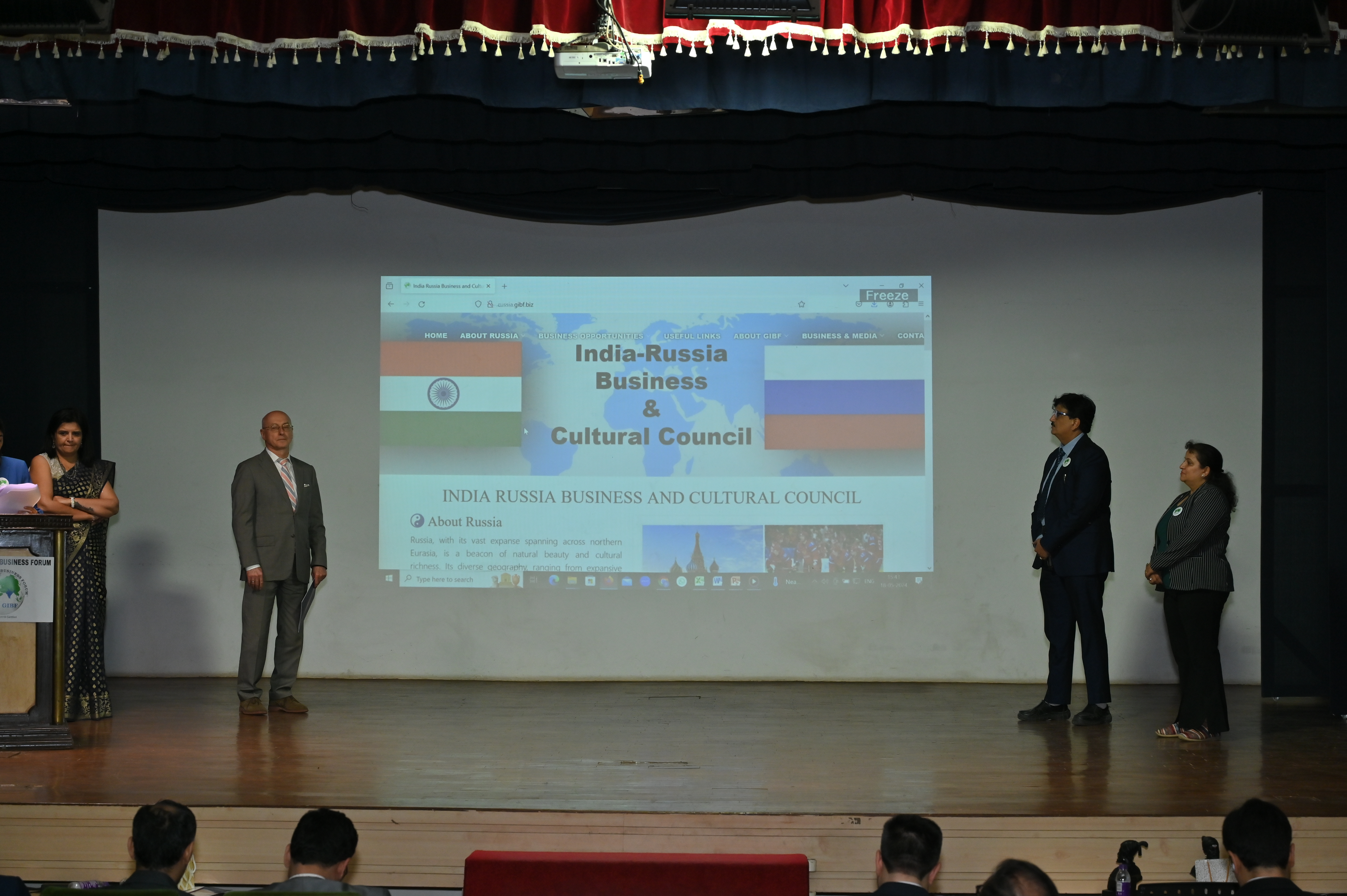 GIBF Past Event - 2024 - India-Central Asia Business Conclave - Mr.  Alexander Rybas, Trade Commissioner, Embassy of Russian Federation in the Republic of India, India Russian Business and Cultural Council website launch