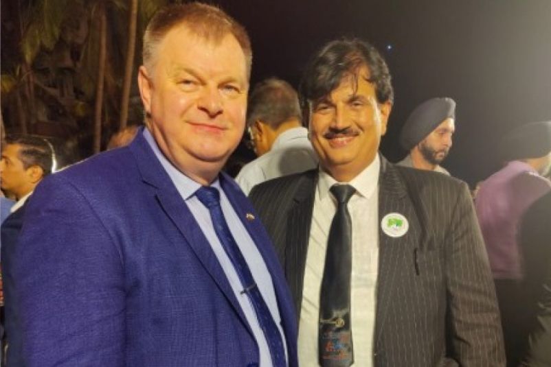 National Day of Georgia event hosted at the Taj Hotel with dignitaries and guests