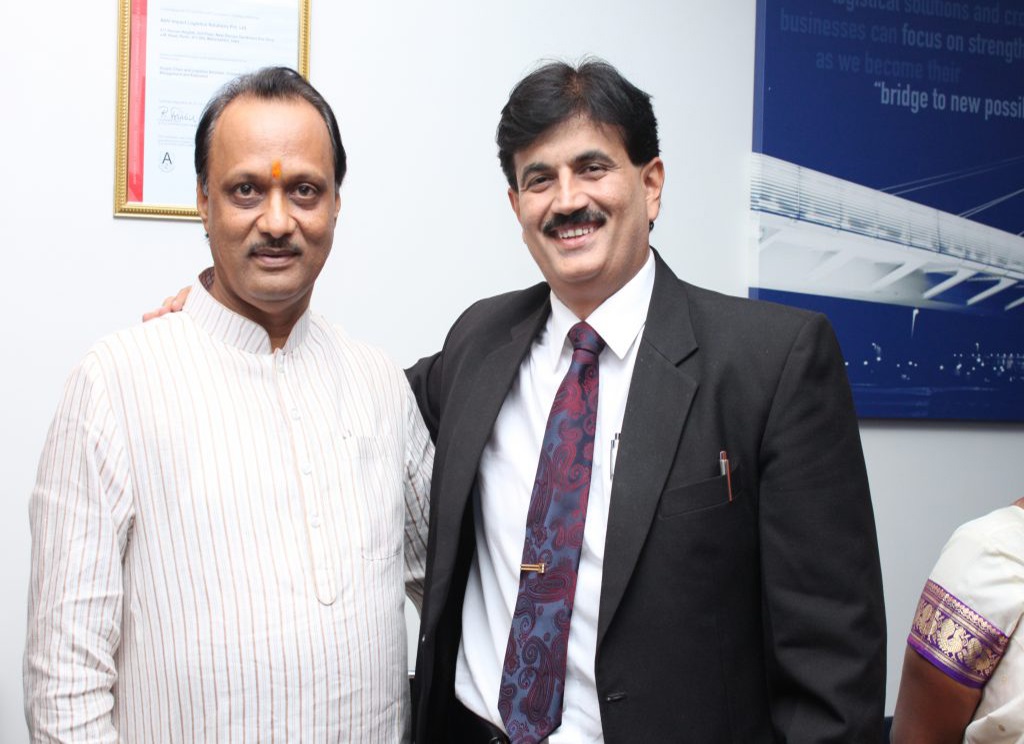 Dr. Jitendra Joshi with Ex-Deputy CM of Maharashtra, Ajit Pawars